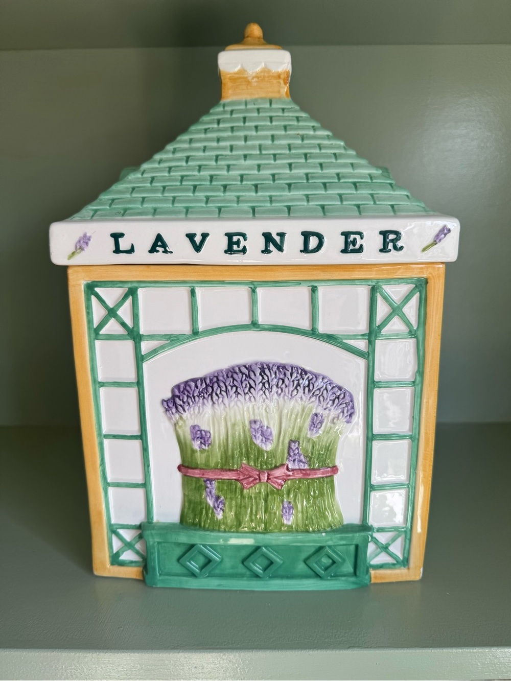 Holly Holderman "Lakehouse Village" (Herb Trellis) Greenhouse Jar by CIC